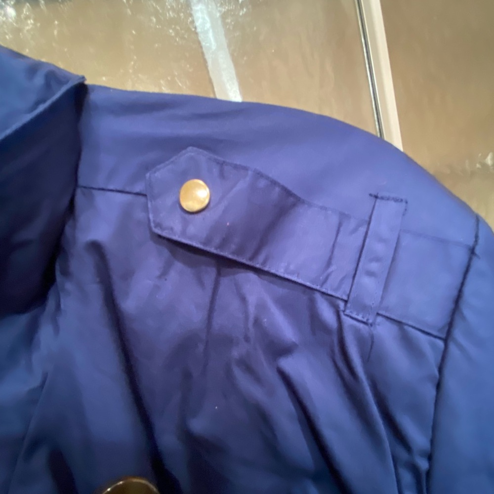 Navy Blue Spring Trench - Picture 4 of 13